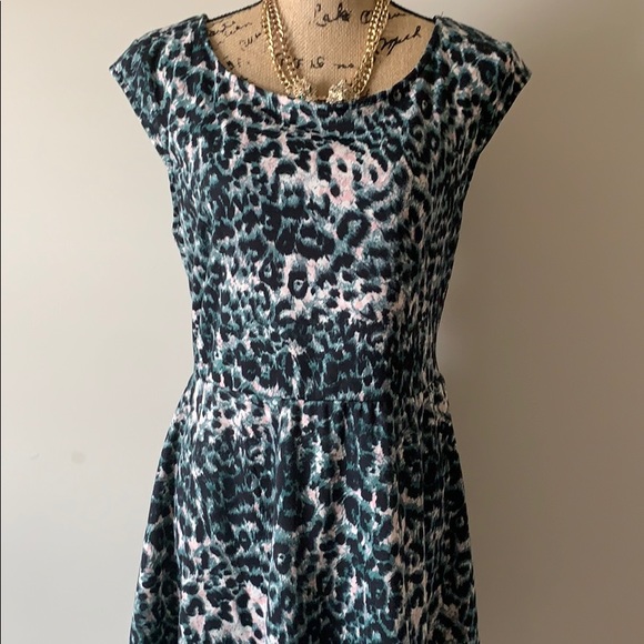 Cheetah Print Dress w/ Open Back - Picture 5 of 5